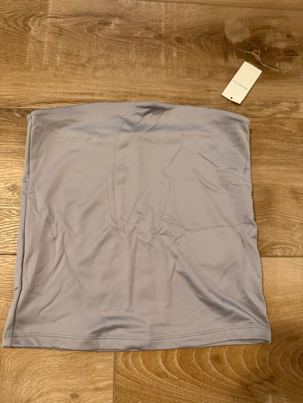 Abercrombie & Fitch Light Gray Strapless Tube Top